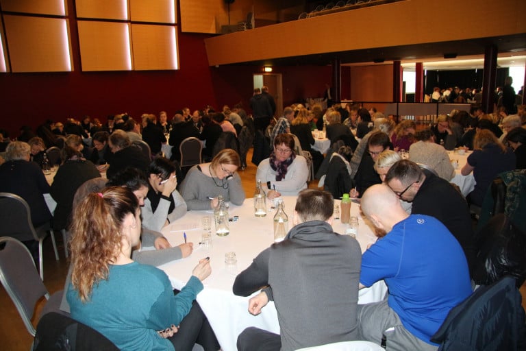 Frá vinnufundi grunnskólakennara í Stapa í gær.