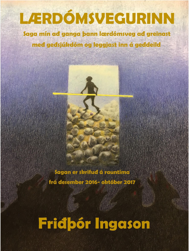 Kápa bókarinnar Lærdómsvegurinn eftir Friðþór Vestmann Ingason.