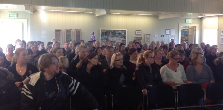 Frá fyrirlestrinum í Bíósal.