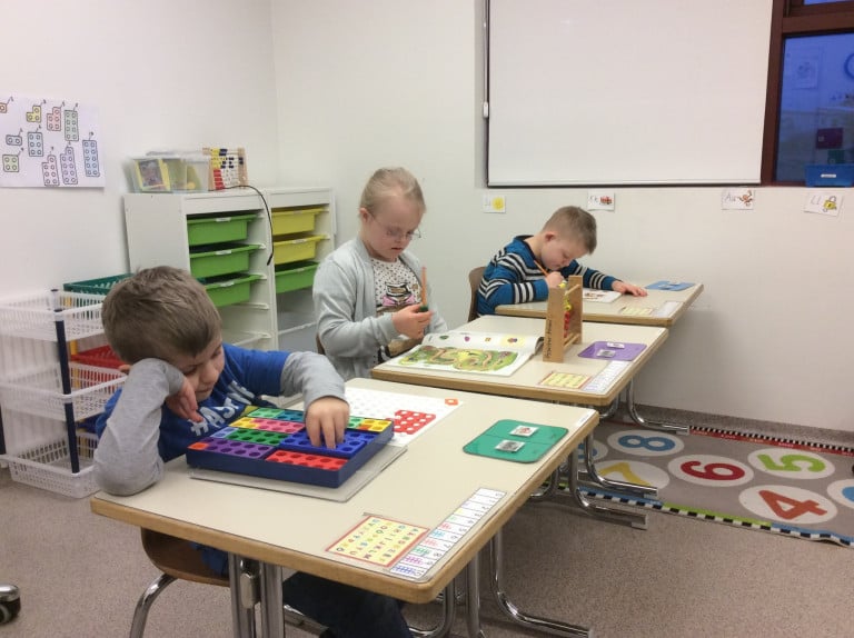 Kennslustund í Öspinni.