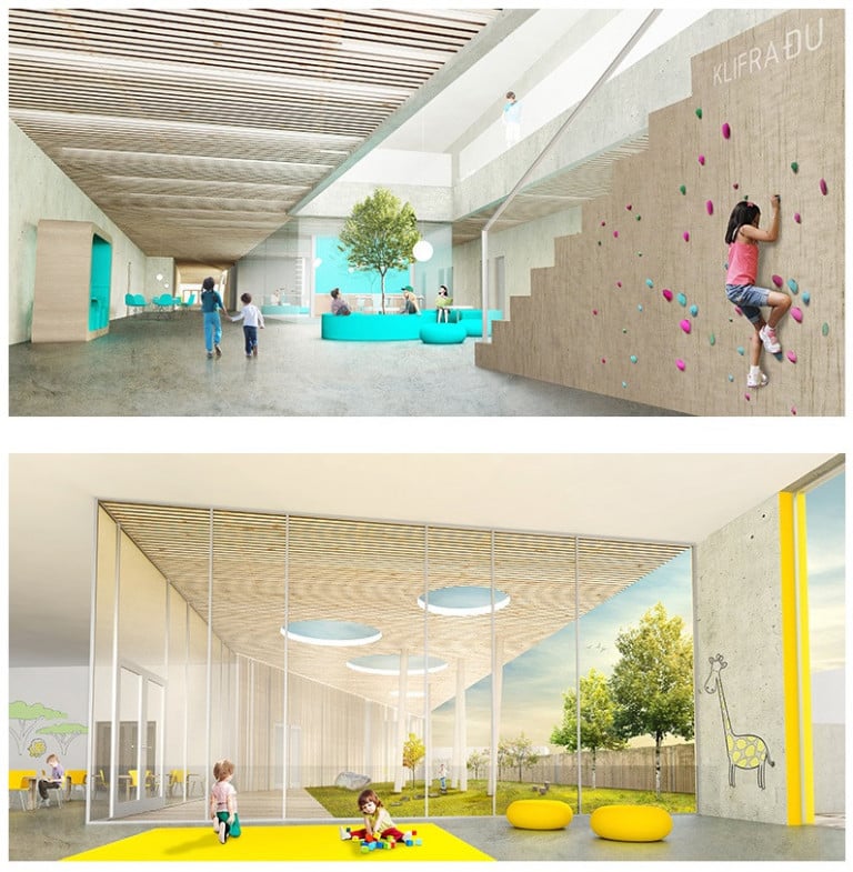 Úr tillögu Arkís sem bygginganefnd valdi. Mynd: Arkís.