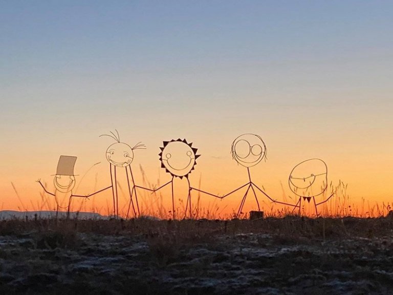 Roðagylltur Reykjanesbær. Ljósmynd Melkorka Sigurðardóttir