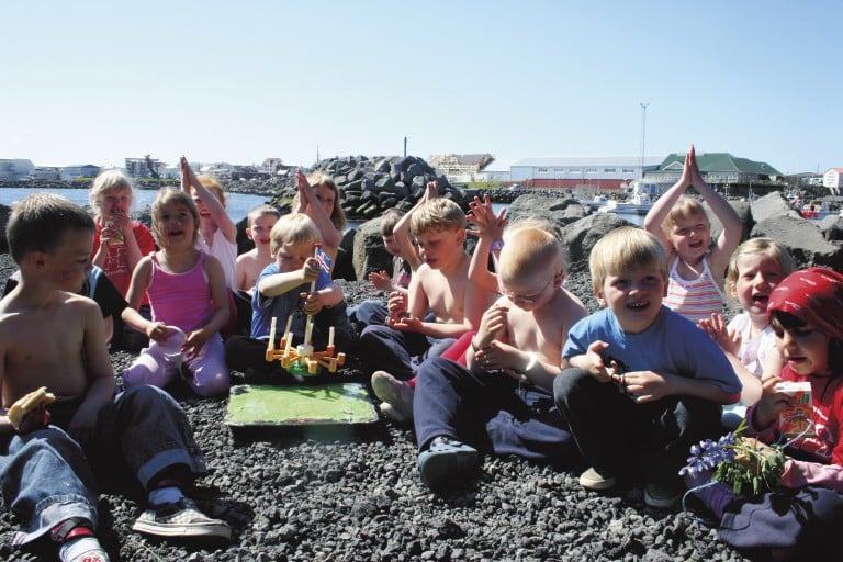 Leikskólabörn í Reykjanesbæ.