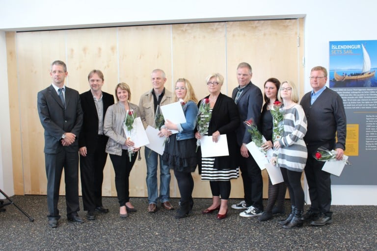 Frá afhendingu hvatningarverðlauna.